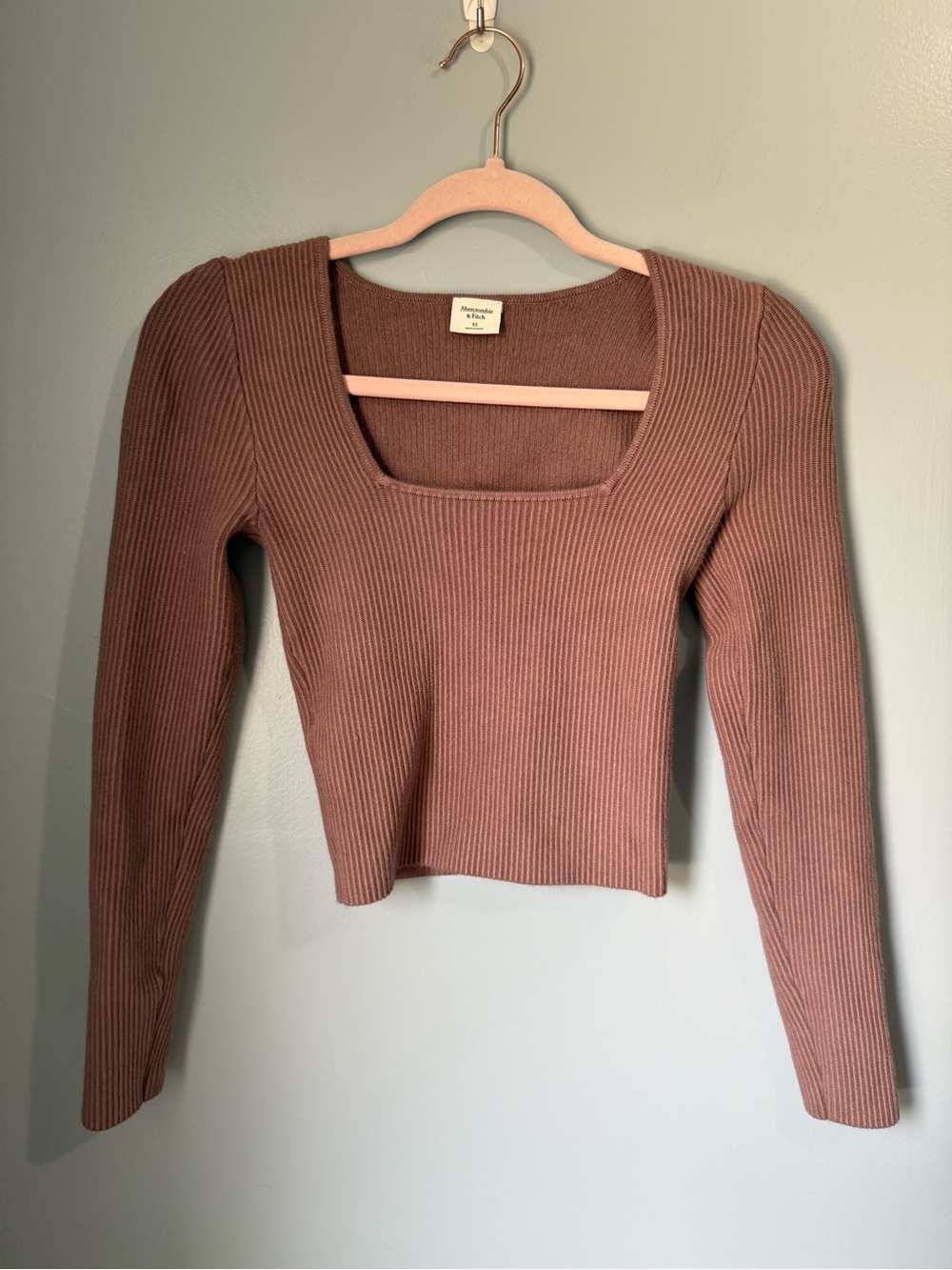 Abercrombie Ribbed Brown Long Sleeve XS